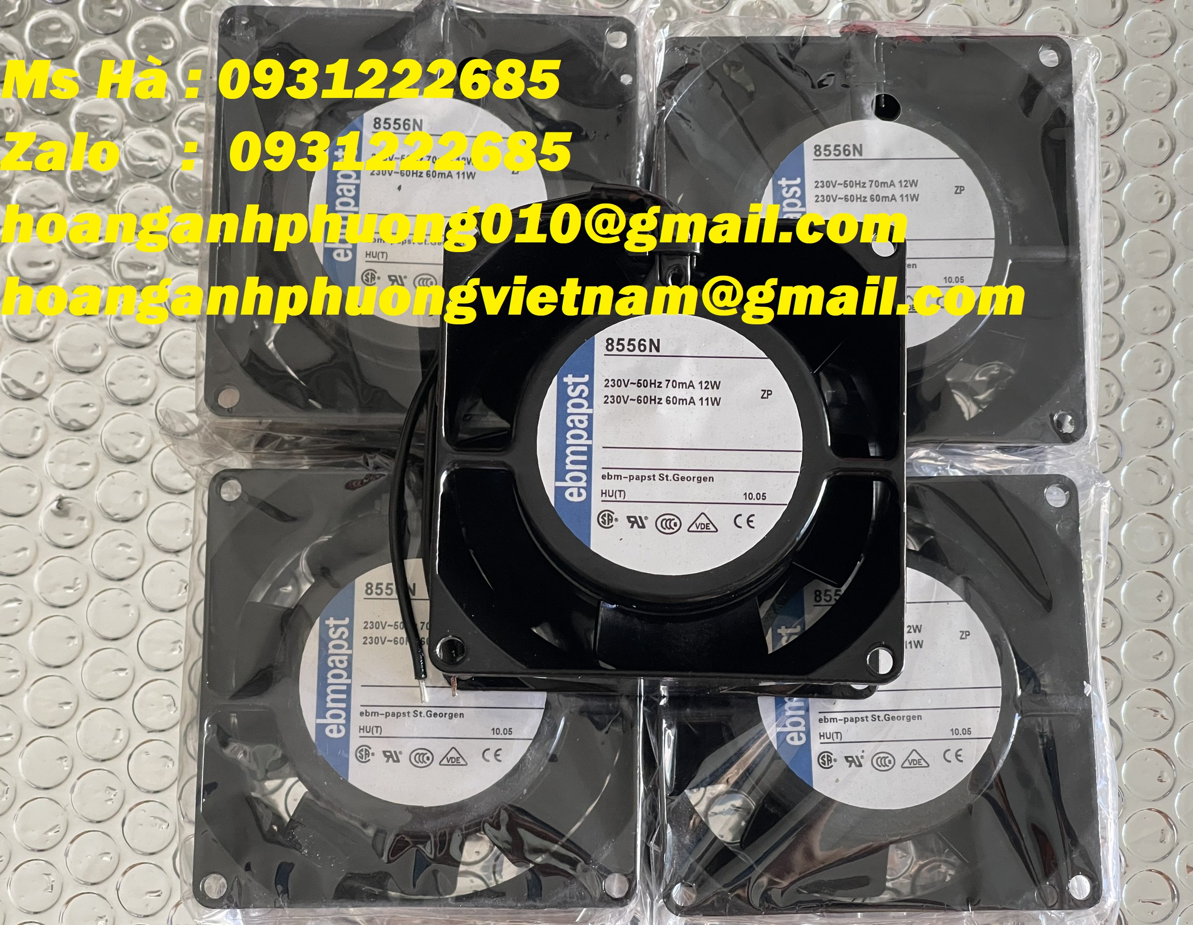 Quạt tản nhiệt nhập khẩu giá tốt Ebmpapst 8556N - Bình Dương